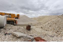 Photo Textures of Background Gravel Mining